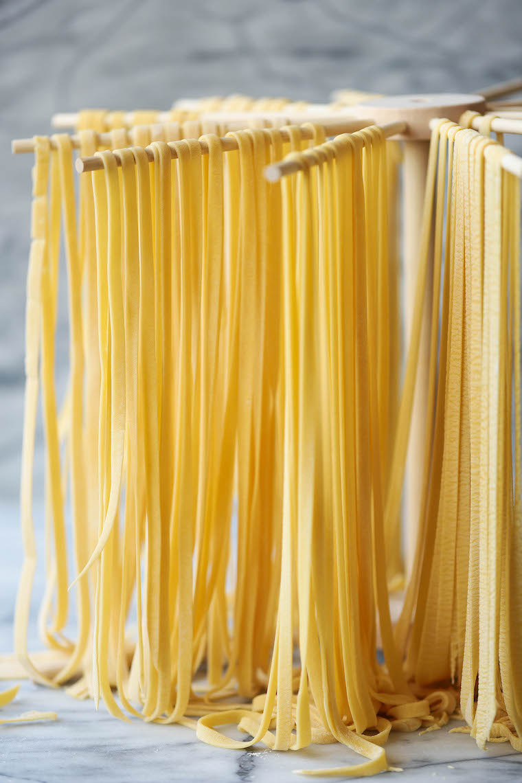 Homemade Pasta - Homemade fresh pasta dough! All you need is 4 ingredients and it's incredibly easy (and so versatile). Perfect for any shape!