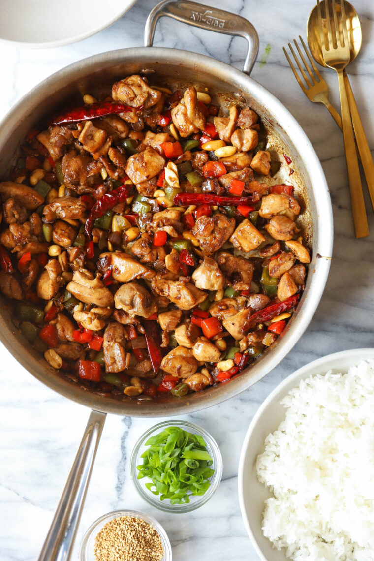 Slow cooker kung pao chicken noodles recipe