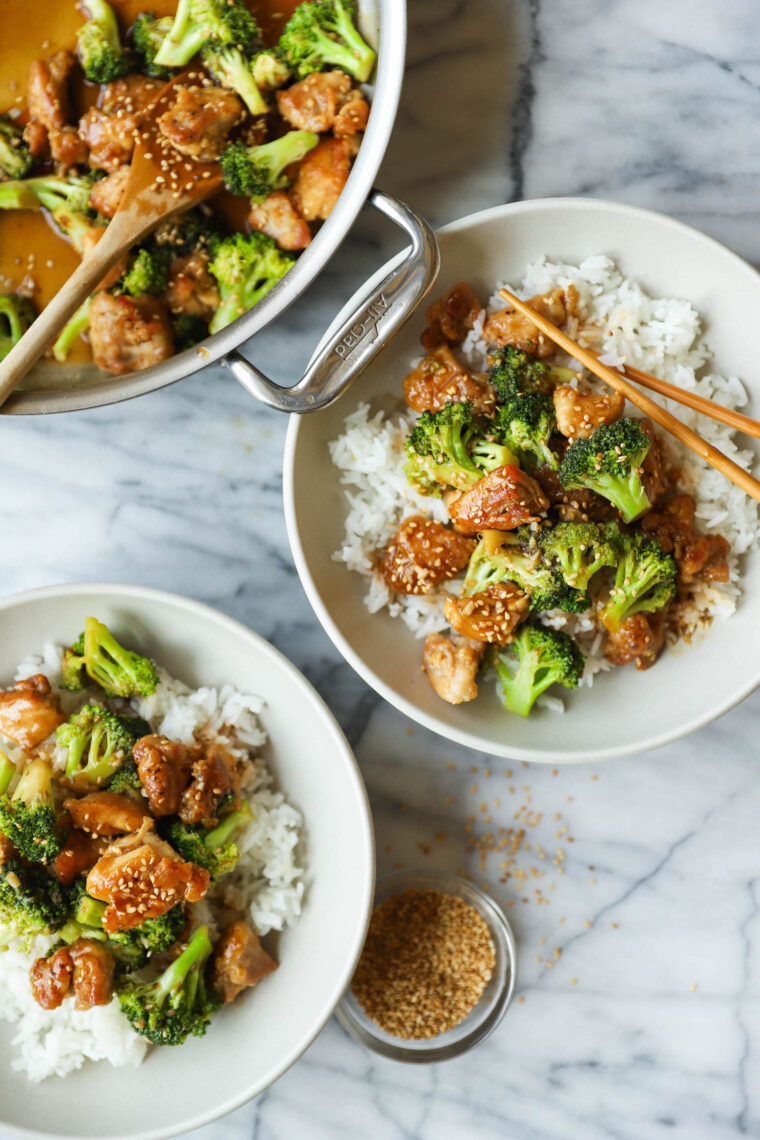 Instant pot chicken 2024 broccoli stir fry