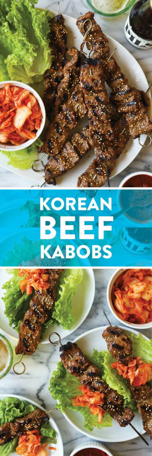 Korean Beef Kabobs Damn Delicious