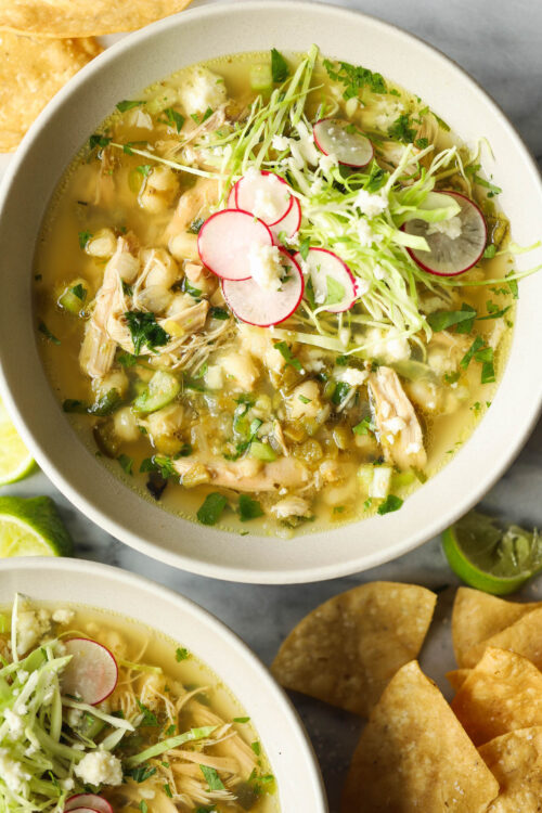 Slow Cooker Chicken Posole - Damn Delicious