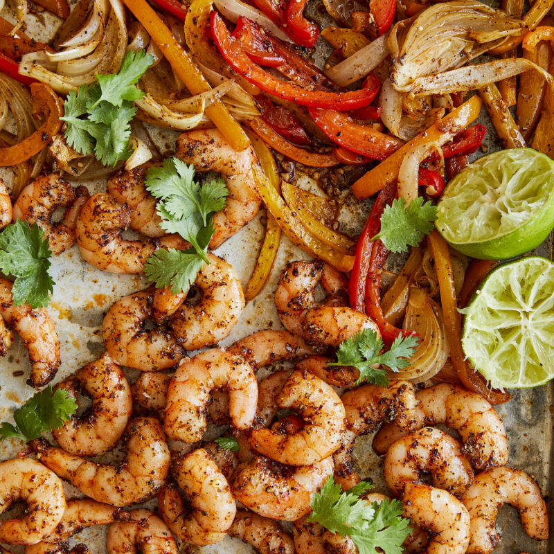 DAMN DELICIOUS Shrimp Fajitas