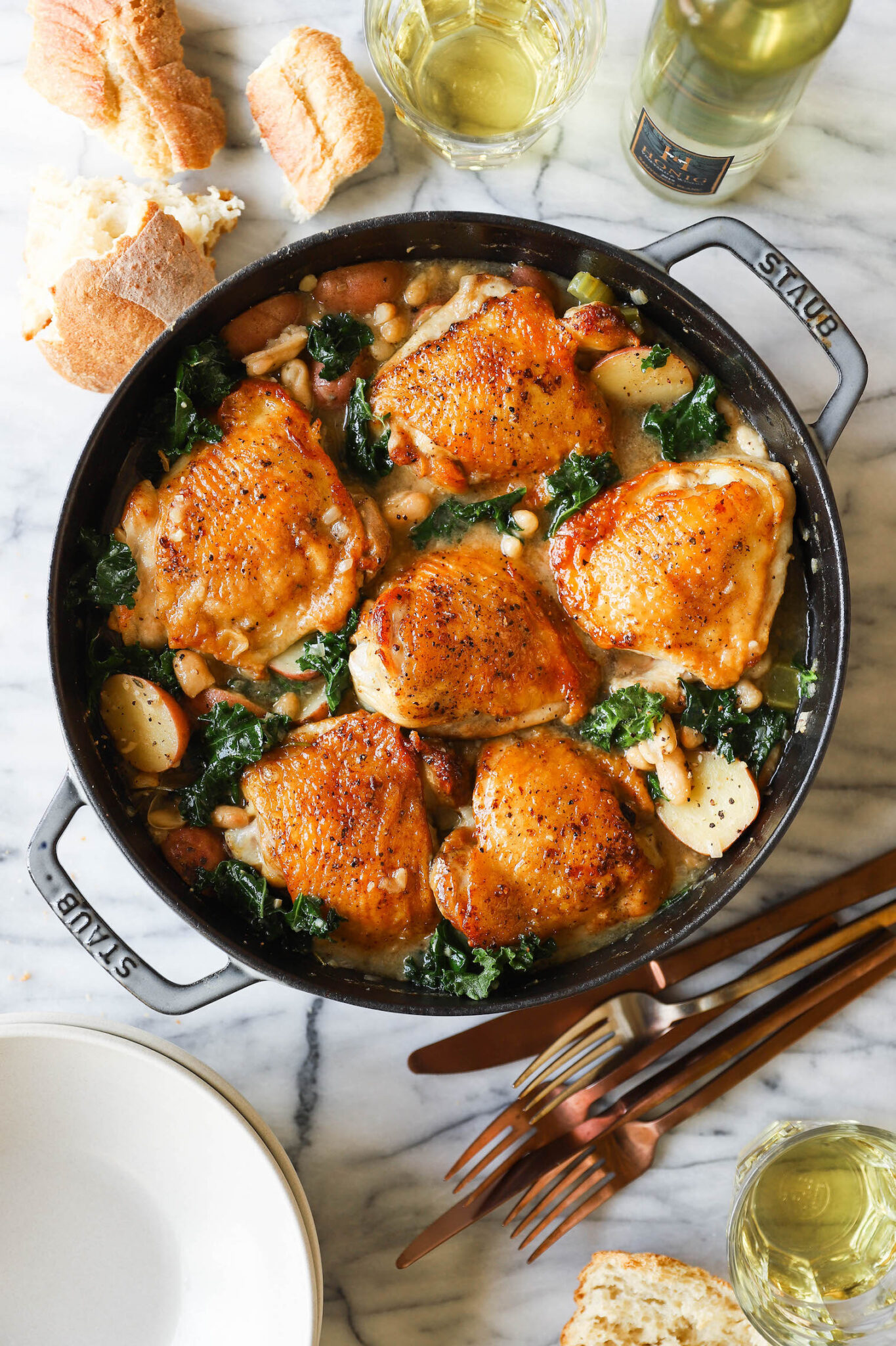 Chicken and White Bean Stew Damn Delicious