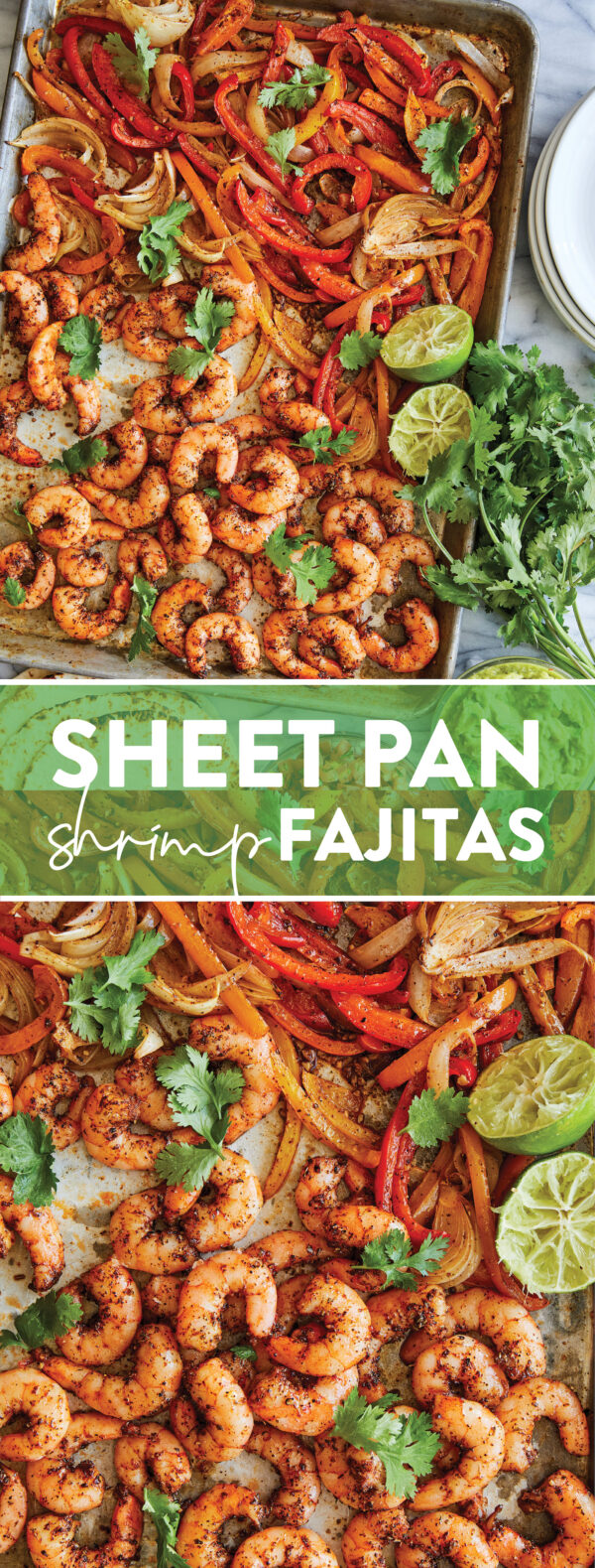 Sheet Pan Shrimp Fajitas Damn Delicious