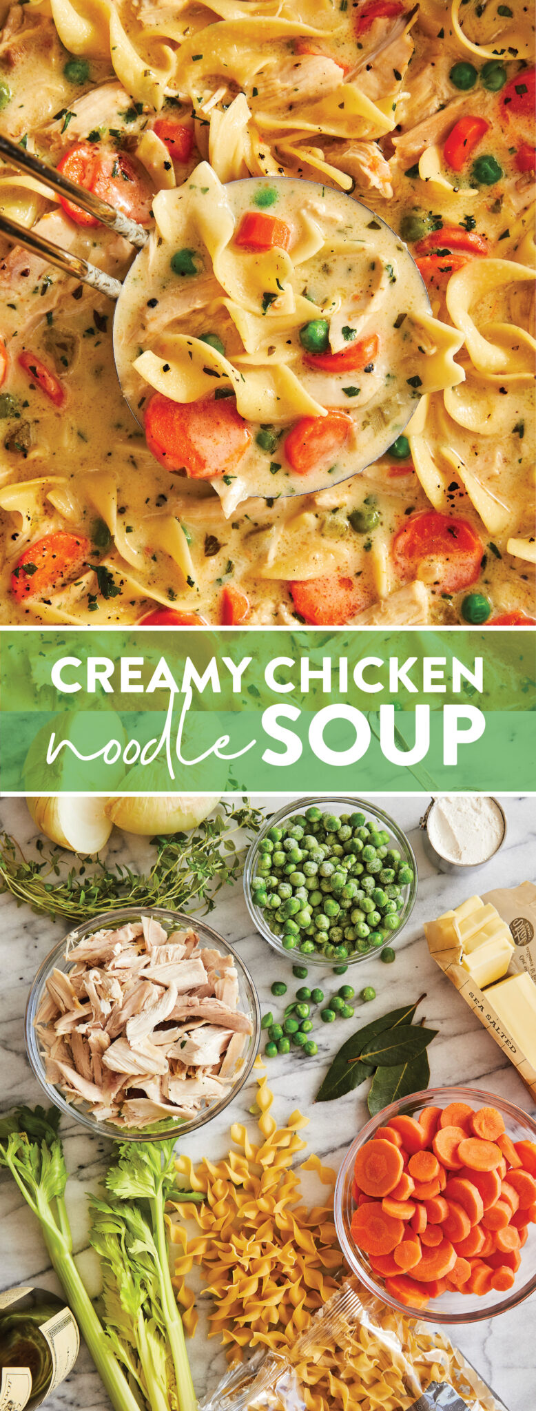 Creamy Chicken Noodle Soup Damn Delicious