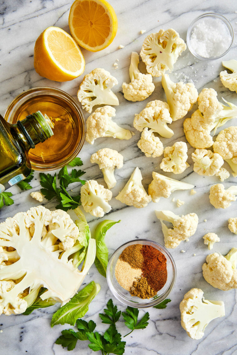 Roasted Cauliflower - The BEST seasoned roasted cauliflower! Amazingly crisp-tender, golden-brown and the most perfect side dish to any meal!