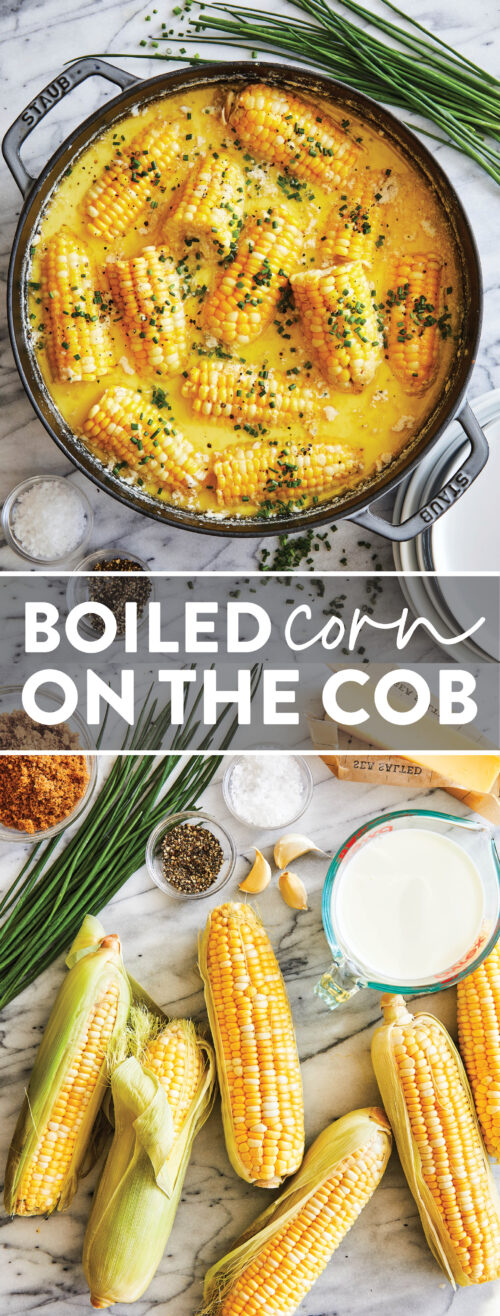 Boiled Corn on the Cob Damn Delicious