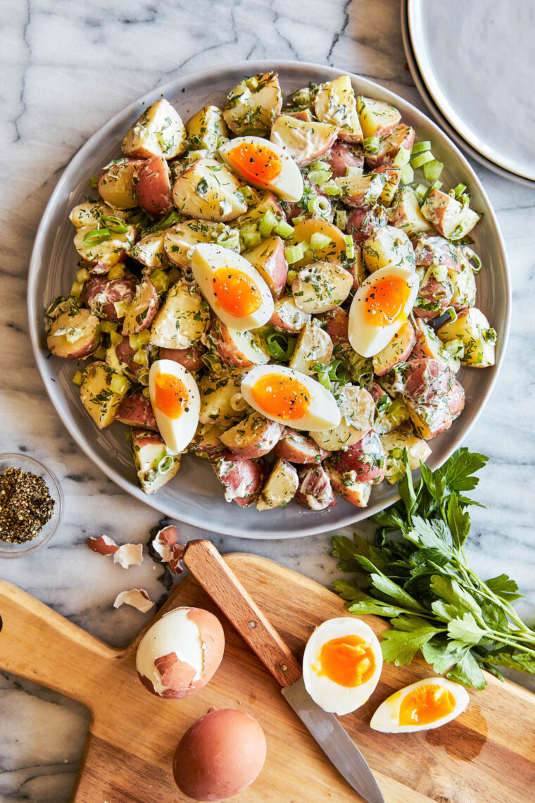 Best Potato Salad Ever - Hands down the best and creamiest potato salad ever!  And you can even do this in advance!  So easy, so good.