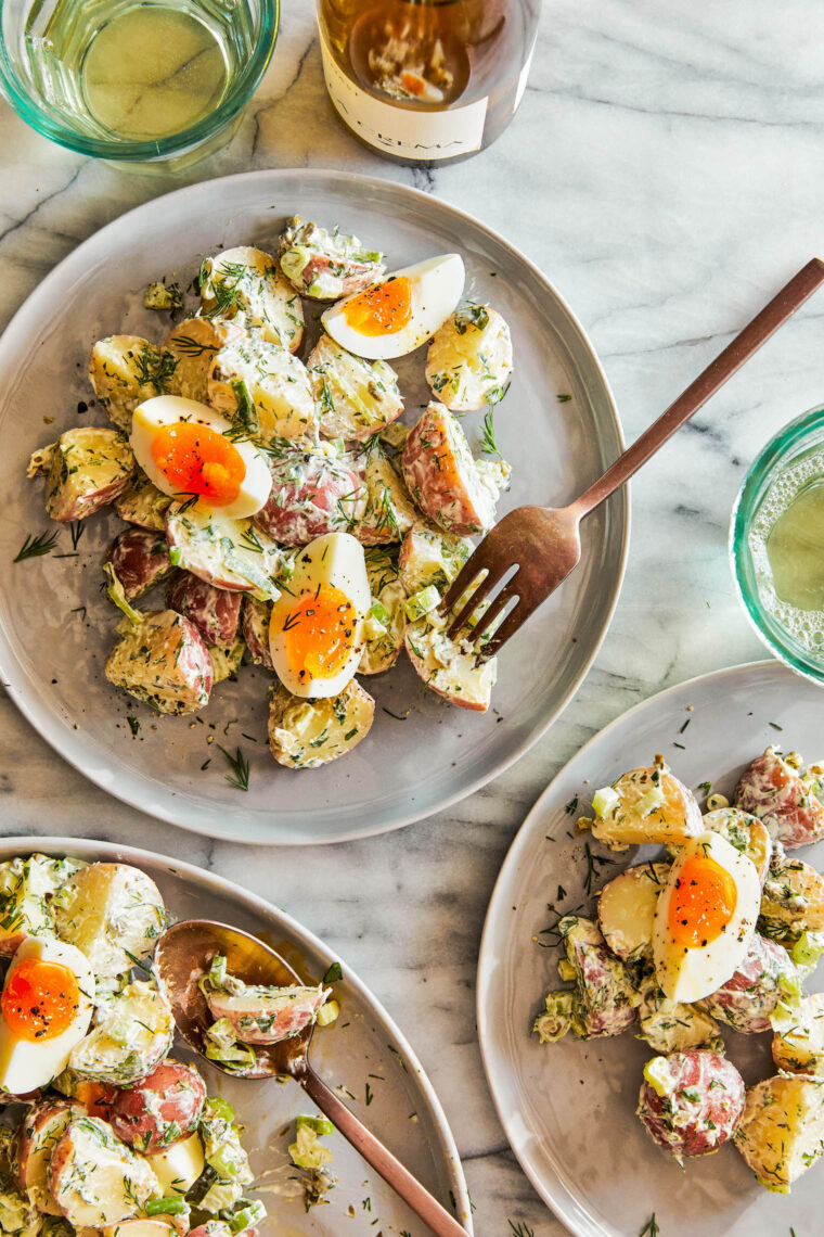 The Best Potato Salad Ever - Hands down the best, most creamy potato salad EVER! And you can even make this ahead of time! So easy, so good.