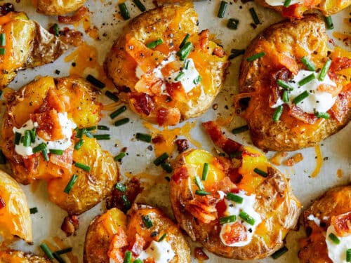 Loaded Smashed Potatoes - Damn Delicious