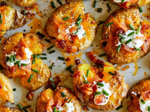 Loaded Smashed Potatoes - Everyday Delicious