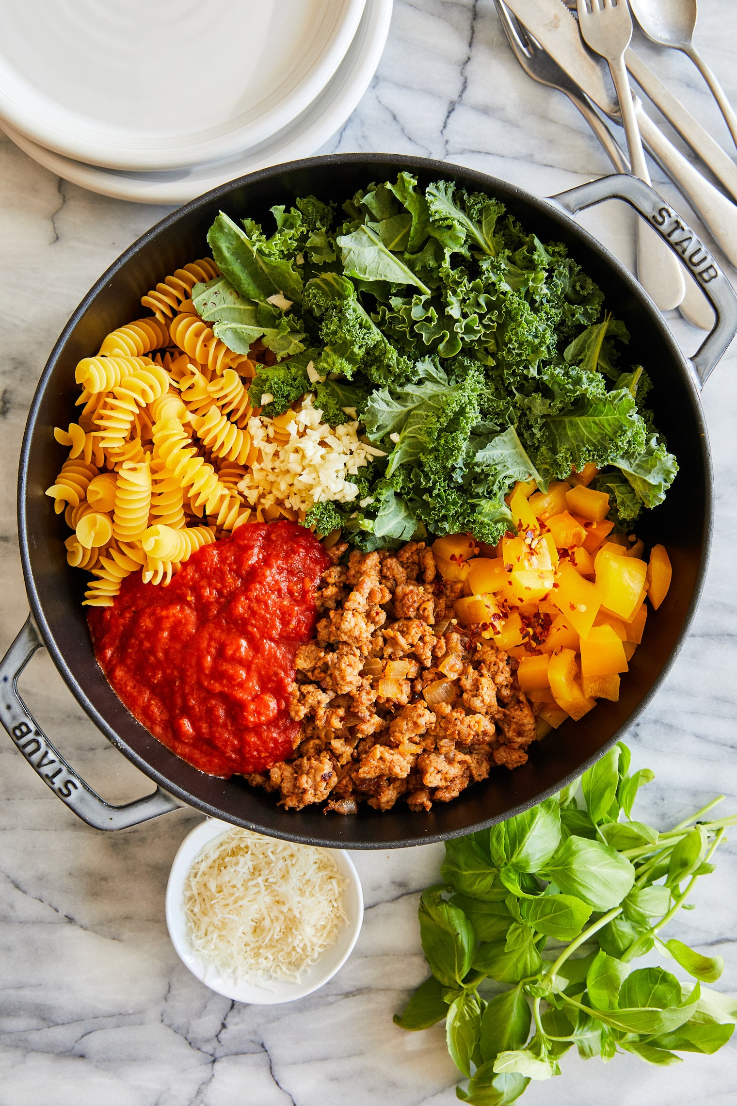 One-Pan Italian Sausage Meal-Prep Bowls