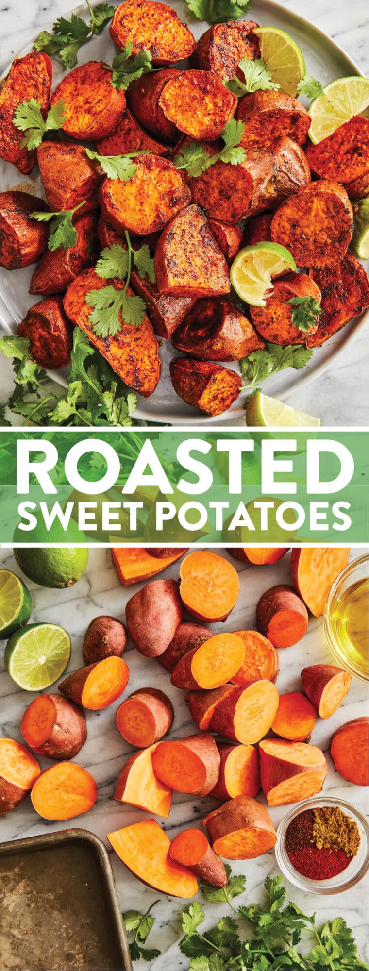 Roasted Sweet Potatoes - Amazingly crispy-tender sweet potatoes, roasted to perfection.  Such a quick, easy, veggie side dish for any meal!