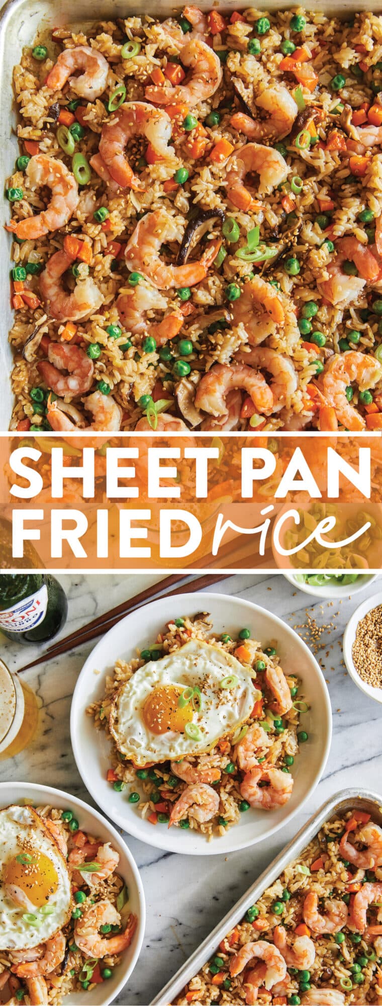 Sheet Pan Fried Rice - Damn Delicious