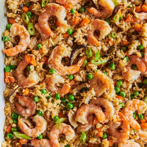 Sheet Pan Fried Rice - Damn Delicious