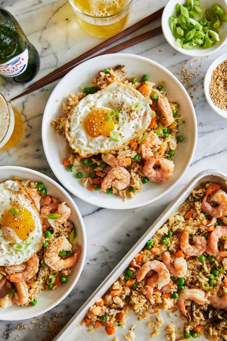 Sheet Pan Fried Rice - Damn Delicious