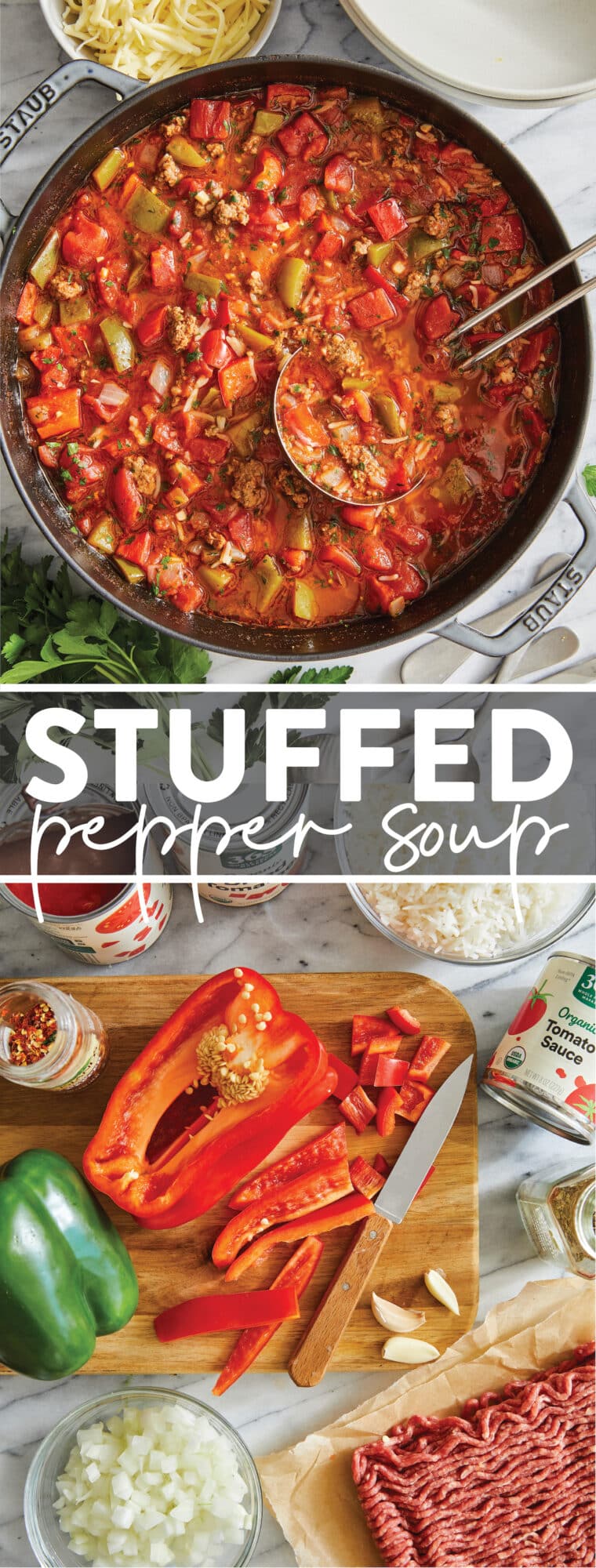 Stuffed Pepper Soup - Damn Delicious