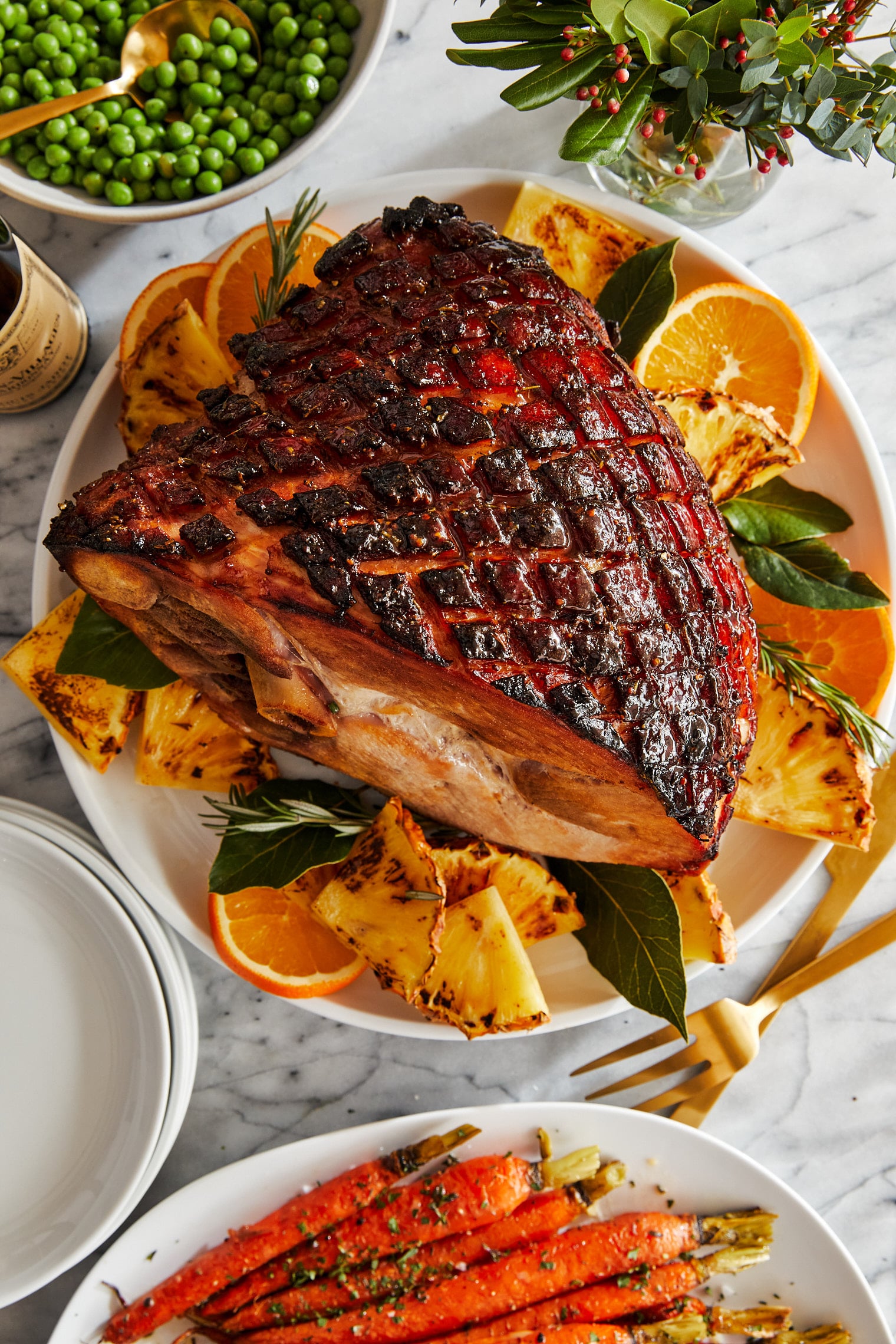 Simple Baked Ham with Brown Sugar Glaze