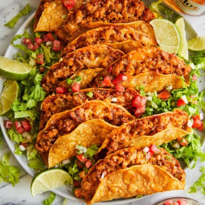 Crispy Baked Chicken Tacos - Damn Delicious