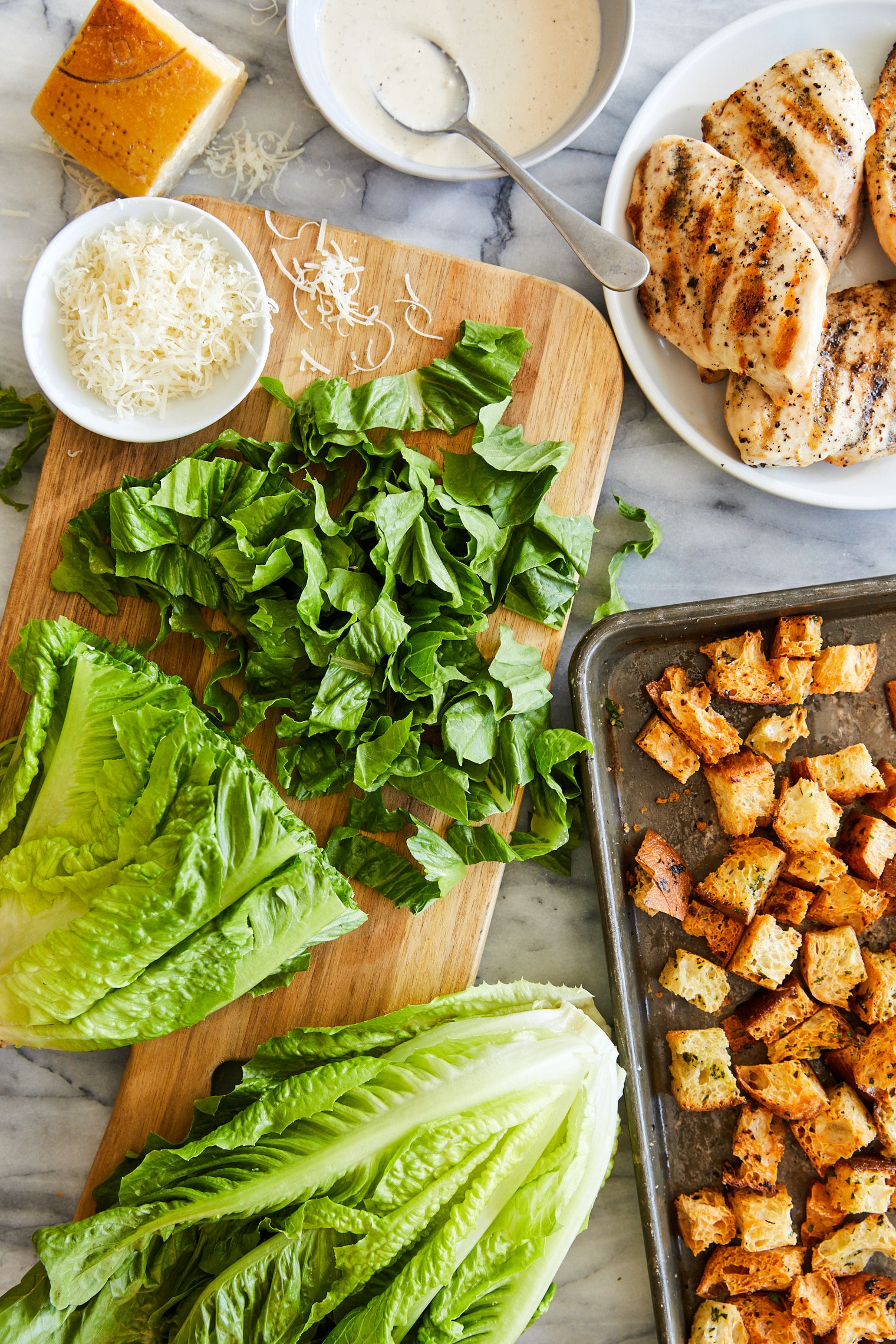 Best Chicken Caesar Salad With Homemade Croutons Damn Delicious 0037