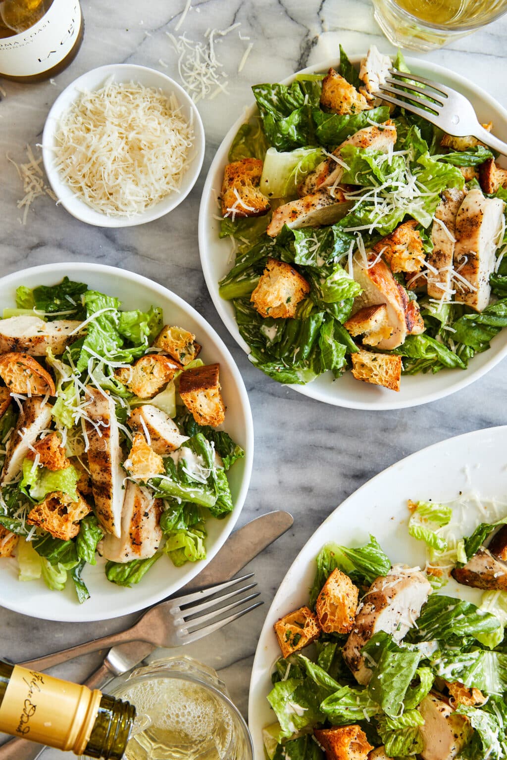 Best Chicken Caesar Salad With Homemade Croutons Damn Delicious 