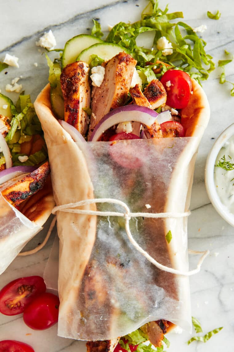 Chicken Shawarma Wraps - Emily Bites