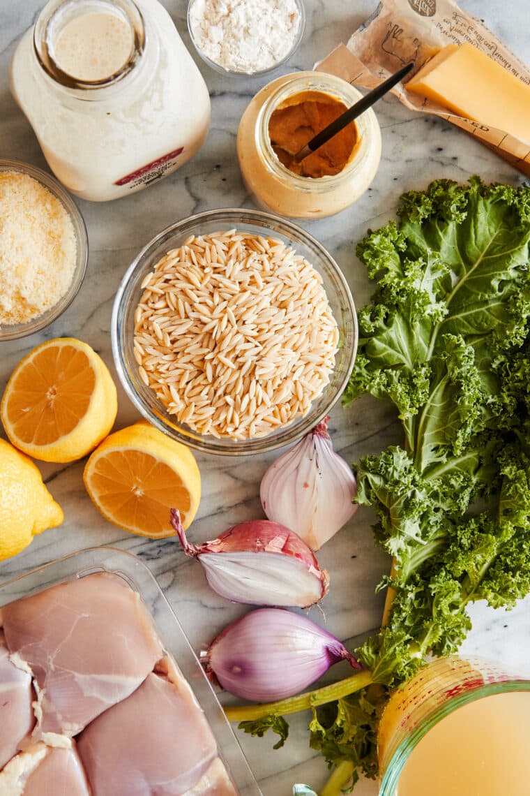 Lemon Chicken Orzo Soup - Damn Delicious